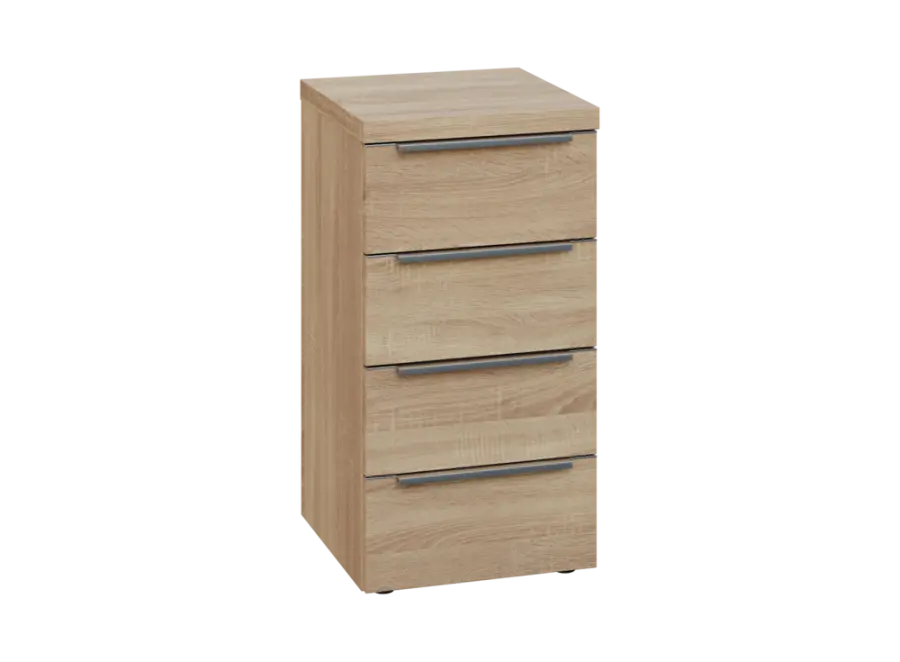 SIN 2 - 44Z kancelářská skříň, 4-zásuvková, 770x400x400, dub bardolino